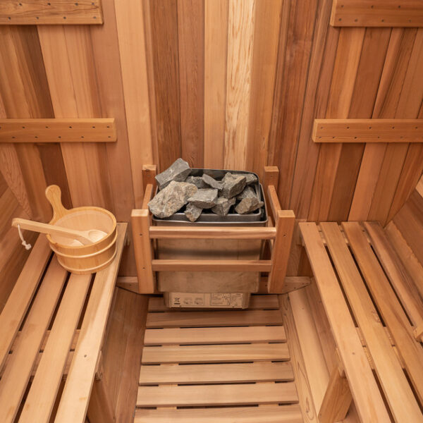 Cedar Barrel Sauna with Porch - 6 Person - Image 8