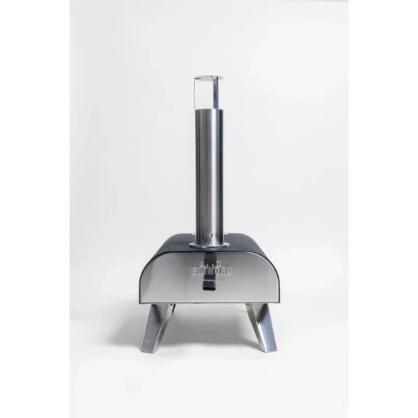 Silver/Black Big Horn Outdoors Stainless Steel Countertop Wood Burning Pizza Oven - Image 4